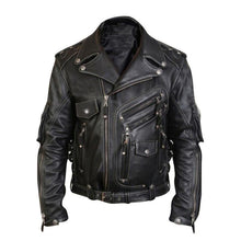 Load image into Gallery viewer, Men&#39;s Luxury Leather Jackets Casual Fashion Stand Collar Motorcycle Jacket
