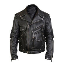 Load image into Gallery viewer, Men&#39;s Luxury Leather Jackets Casual Fashion Stand Collar Motorcycle Jacket

